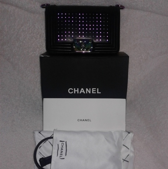 Authentic Chanel LED 2.0 Le Boy Flap Bag - Picture 3 of 8